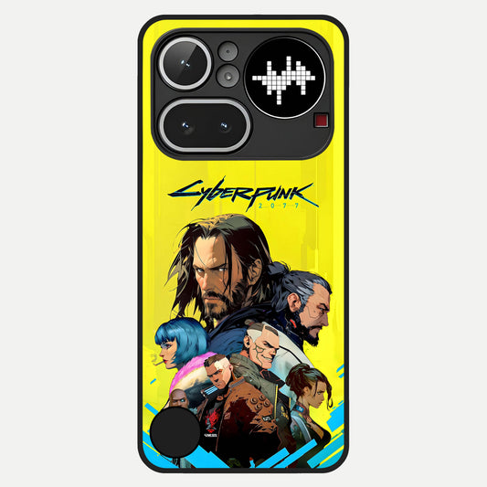  Neon Rebel Genesis Glass Case For Nothing Phone 4A Pro back cover – full design glossy printed glass finish