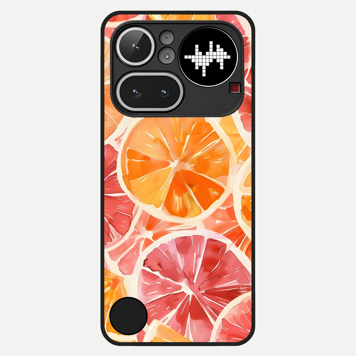  Orange Fruits Pattern Glass Case For Nothing Phone 4A Pro back cover – full design glossy printed glass finish