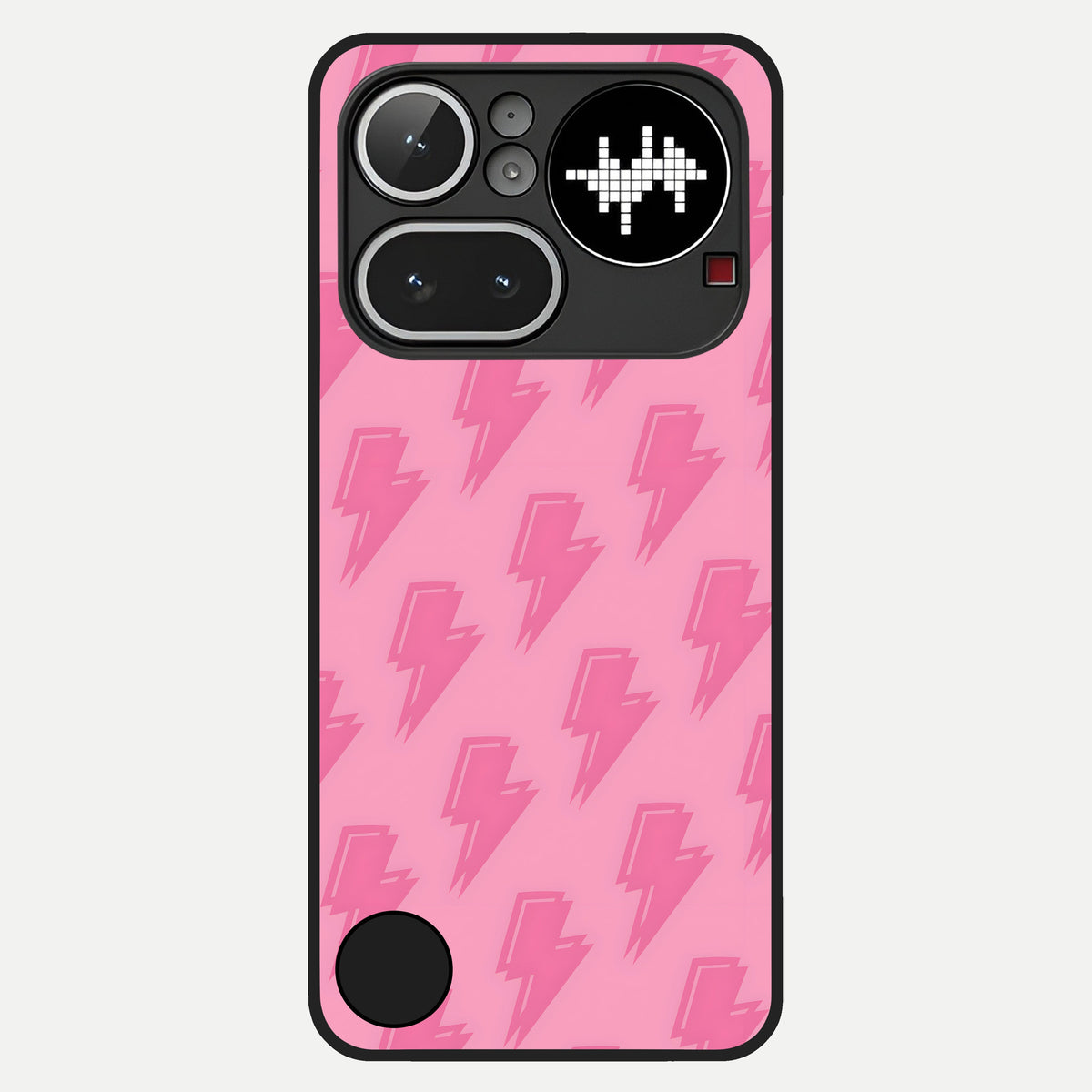  Pink Moo Magic Glass Case For Nothing Phone 4A Pro back cover – full design glossy printed glass finish
