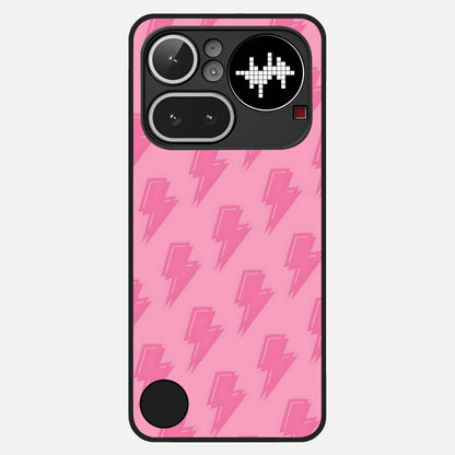  Pink Moo Magic Glass Case For Nothing Phone 4A Pro back cover – full design glossy printed glass finish