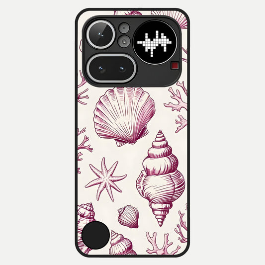  Pink Power Sparks Glass Case For Nothing Phone 4A Pro back cover – full design glossy printed glass finish