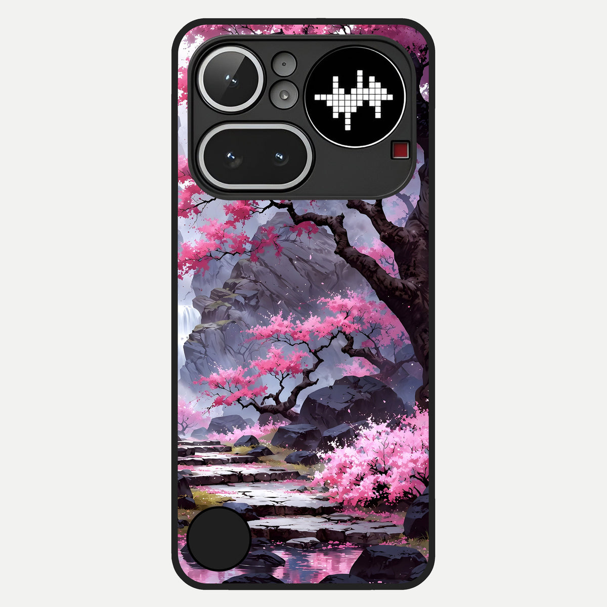  Pink Sunflower Glow Glass Case For Nothing Phone 4A Pro back cover – full design glossy printed glass finish