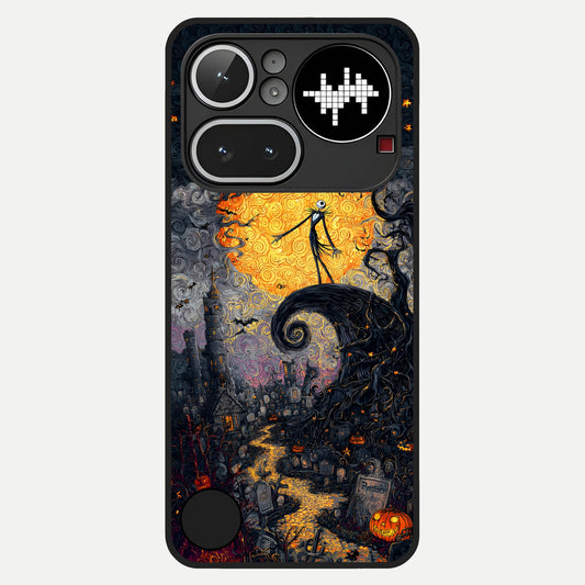  Pumpkin Moonlight Tale Glass Case For Nothing Phone 4A Pro back cover – full design glossy printed glass finish