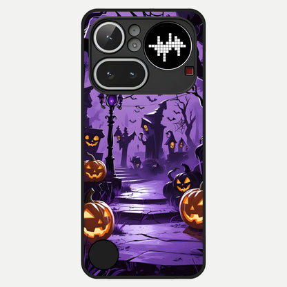  Pumpkin Patch Halloween Glass Case For Nothing Phone 4A Pro back cover – full design glossy printed glass finish