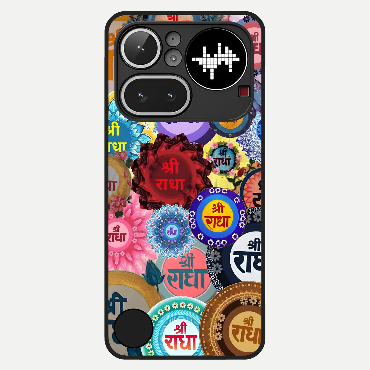  Radha Divine Bloom Glass Case For Nothing Phone 4A Pro back cover – full design glossy printed glass finish