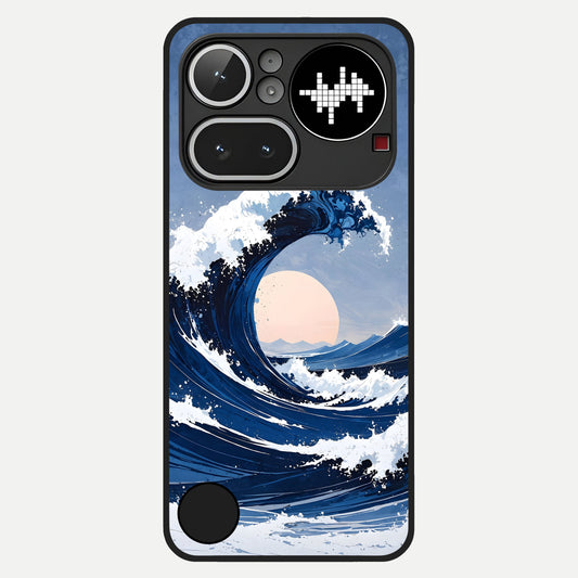  Rising Tide Power Glass Case For Nothing Phone 4A Pro back cover – full design glossy printed glass finish
