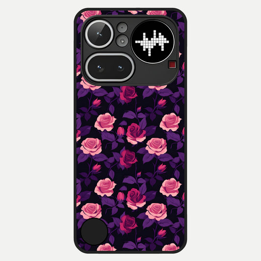  Rose Garden Twilight Glass Case For Nothing Phone 4A Pro back cover – full design glossy printed glass finish