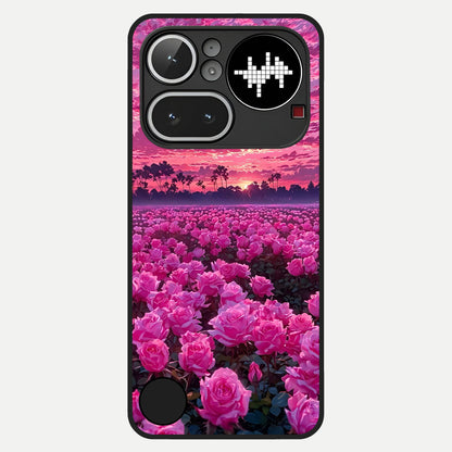  Rose Sunset Valley Glass Case For Nothing Phone 4A Pro back cover – full design glossy printed glass finish