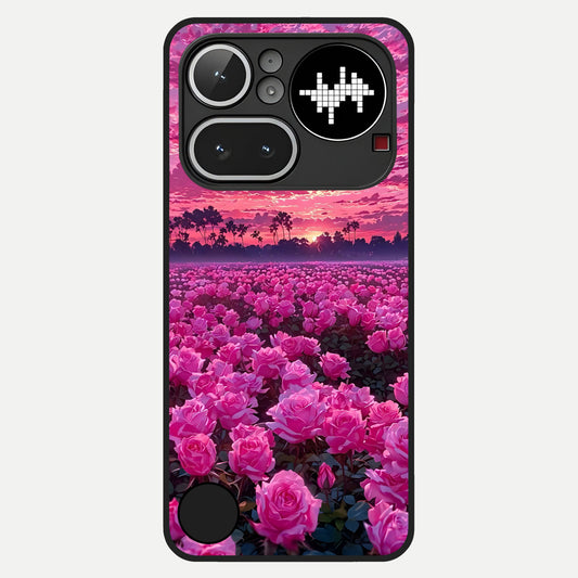  Rose Sunset Valley Glass Case For Nothing Phone 4A Pro back cover – full design glossy printed glass finish