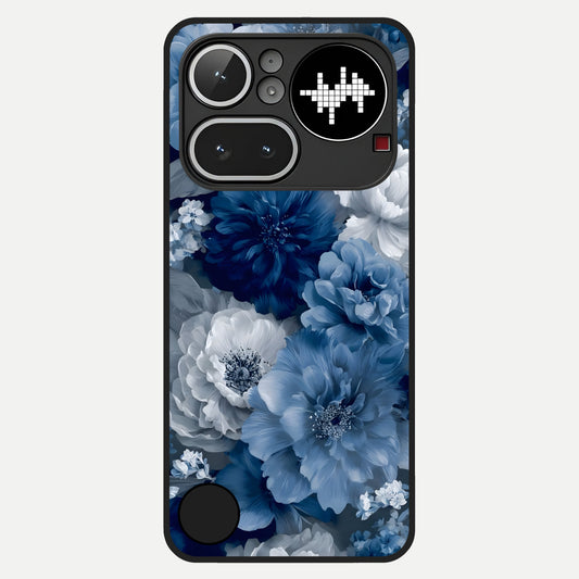  Royal Bloom Garden Glass Case For Nothing Phone 4A Pro back cover – full design glossy printed glass finish