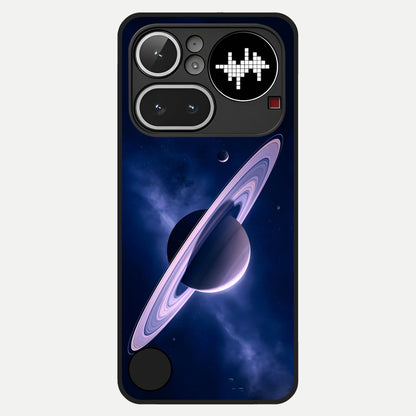  Saturn Ring Mystique Glass Case For Nothing Phone 4A Pro back cover – full design glossy printed glass finish