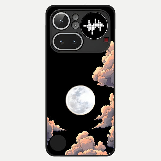  Shade Cloud Moon Glass Case For Nothing Phone 4A Pro back cover – full design glossy printed glass finish