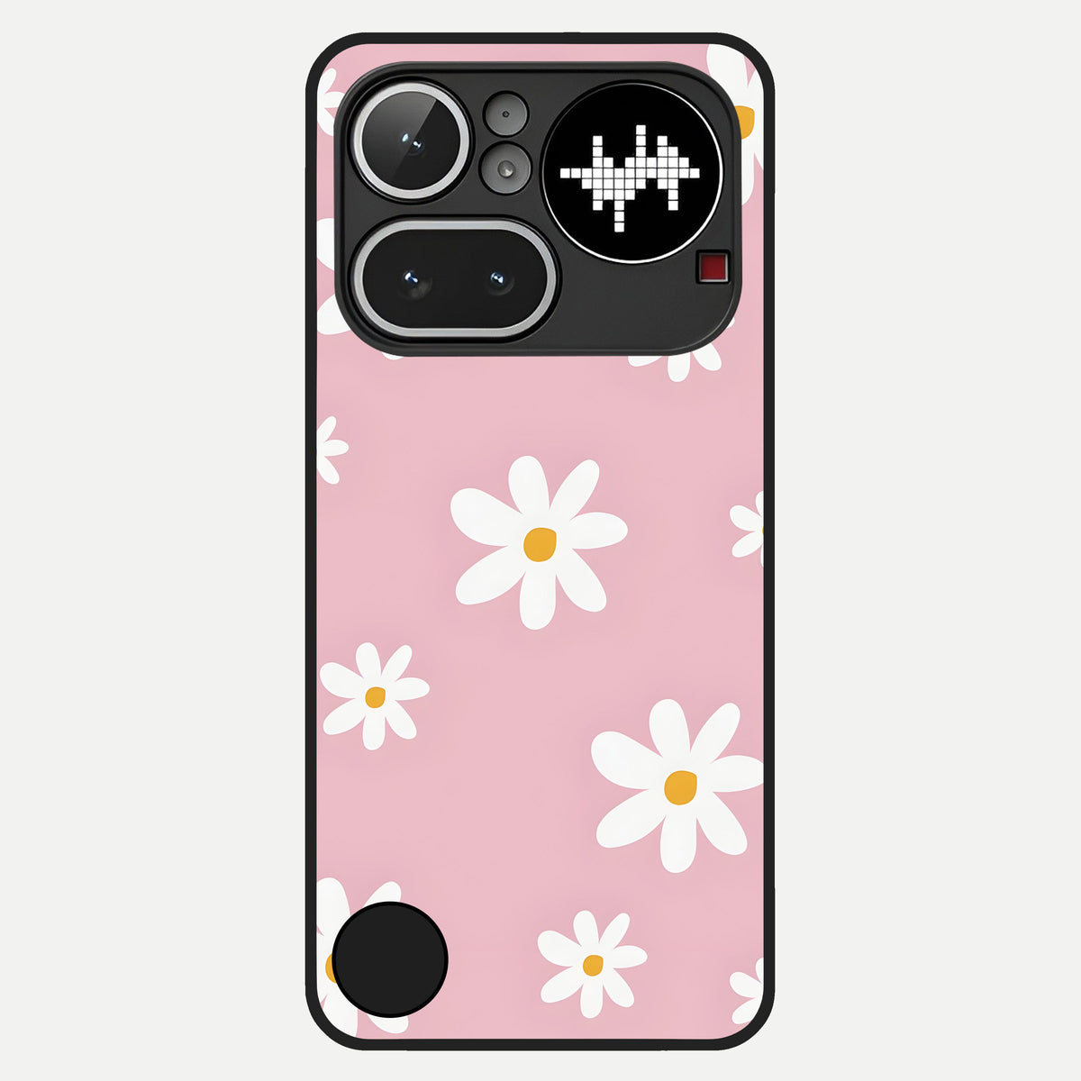  Soft Daisy Bliss Glass Case For Nothing Phone 4A Pro back cover – full design glossy printed glass finish