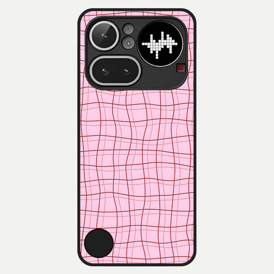  Soft Grid Bliss Glass Case For Nothing Phone 4A Pro back cover – full design glossy printed glass finish