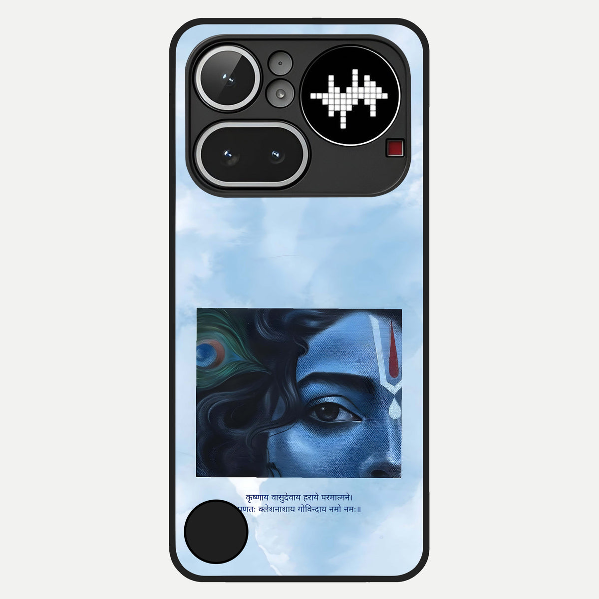  Spiritual Krishna Glass Case For Nothing Phone 4A Pro back cover – full design glossy printed glass finish