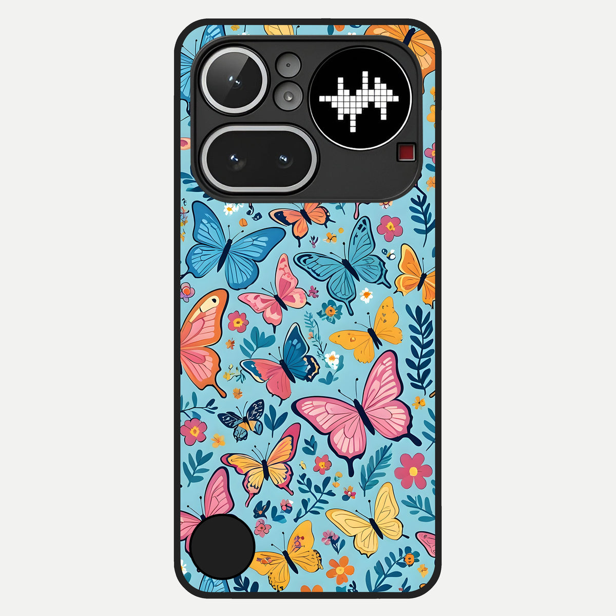  Spring Wing Garden Glass Case For Nothing Phone 4A Pro back cover – full design glossy printed glass finish