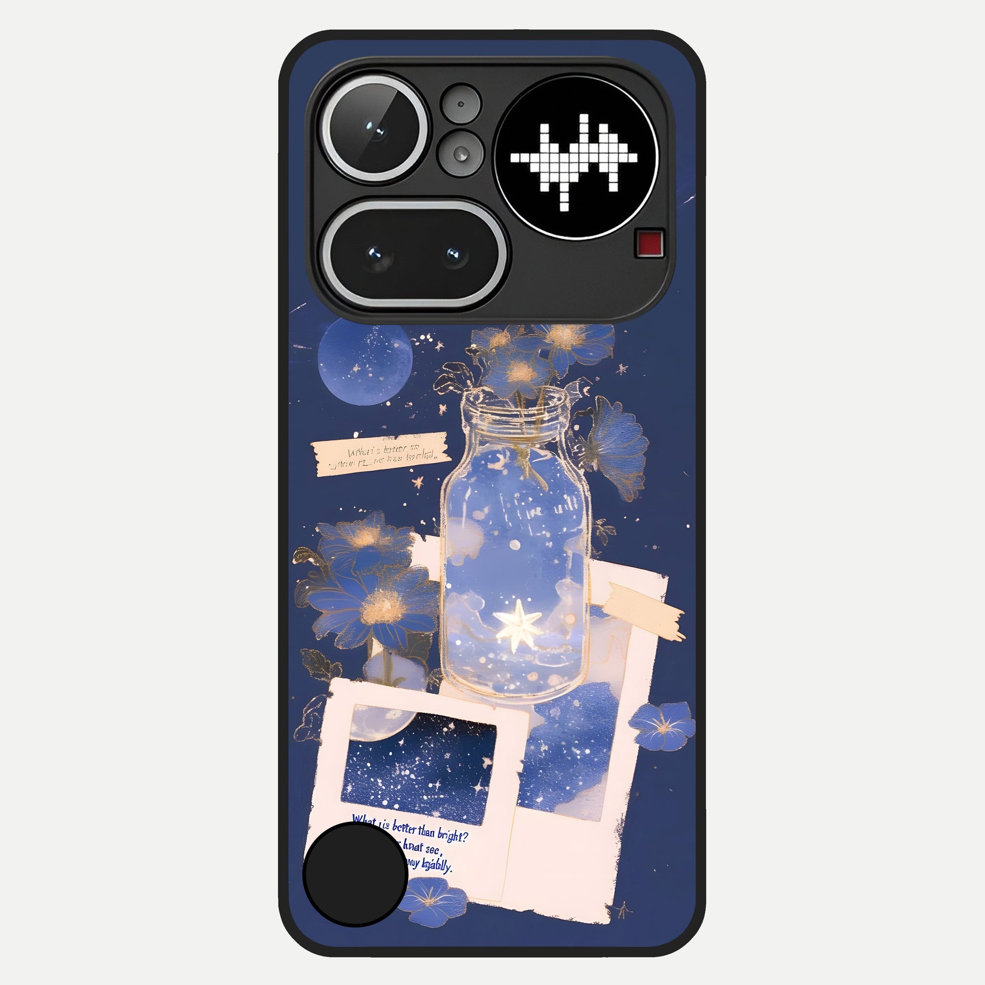  Starlit Cosmic Jar Glass Case For Nothing Phone 4A Pro back cover – full design glossy printed glass finish