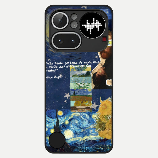  Starry Dream Vision Glass Case For Nothing Phone 4A Pro back cover – full design glossy printed glass finish