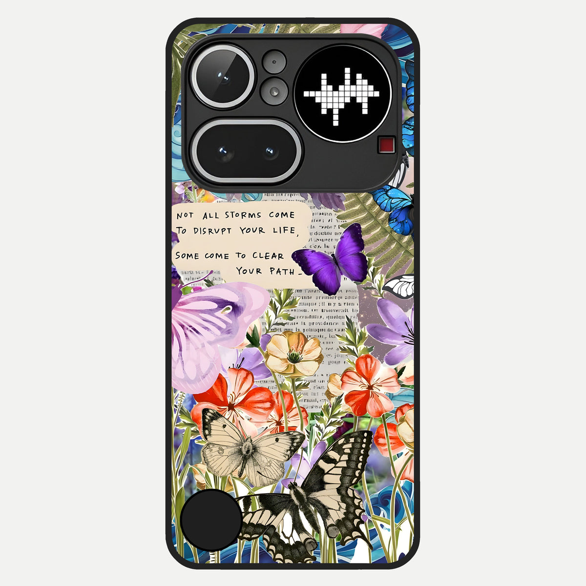  Storm Path Bloom Glass Case For Nothing Phone 4A Pro back cover – full design glossy printed glass finish