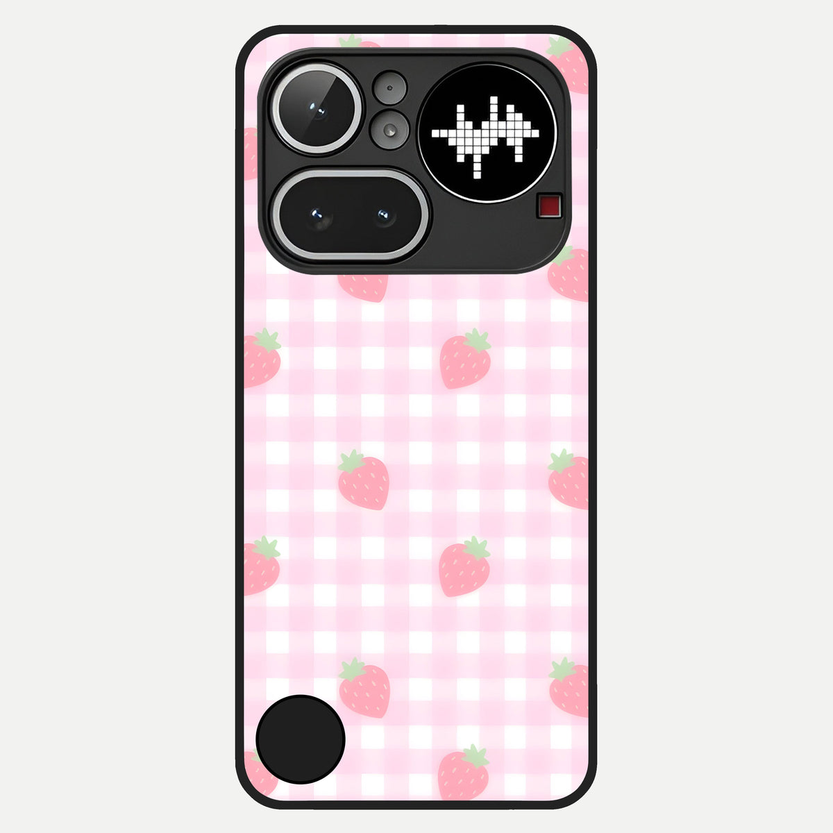  Strawberry Picnic Love Glass Case For Nothing Phone 4A Pro back cover – full design glossy printed glass finish