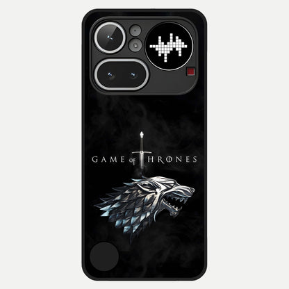  Throne Wolf Legacy Glass Case For Nothing Phone 4A Pro back cover – full design glossy printed glass finish