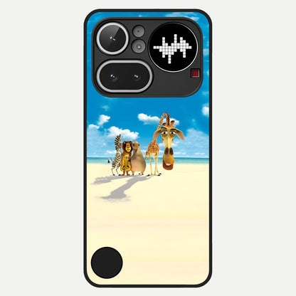  Tropical Fun Squad Glass Case For Nothing Phone 4A Pro back cover – full design glossy printed glass finish