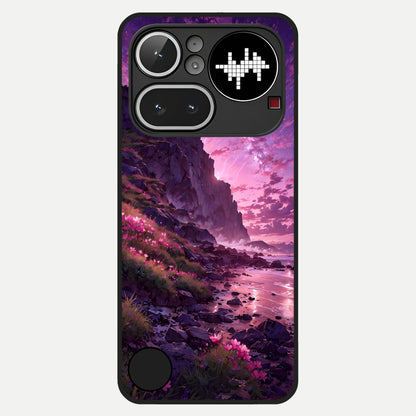  Twilight Blossom Coast Glass Case For Nothing Phone 4A Pro back cover – full design glossy printed glass finish