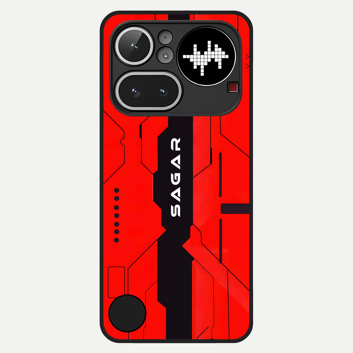  Voltage Rise CYBERPUNK Custom Name Glass Case For Nothing Phone 4A Pro back cover – personalized glossy printed glass finish