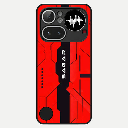  Voltage Rise CYBERPUNK Custom Name Glass Case For Nothing Phone 4A Pro back cover – personalized glossy printed glass finish