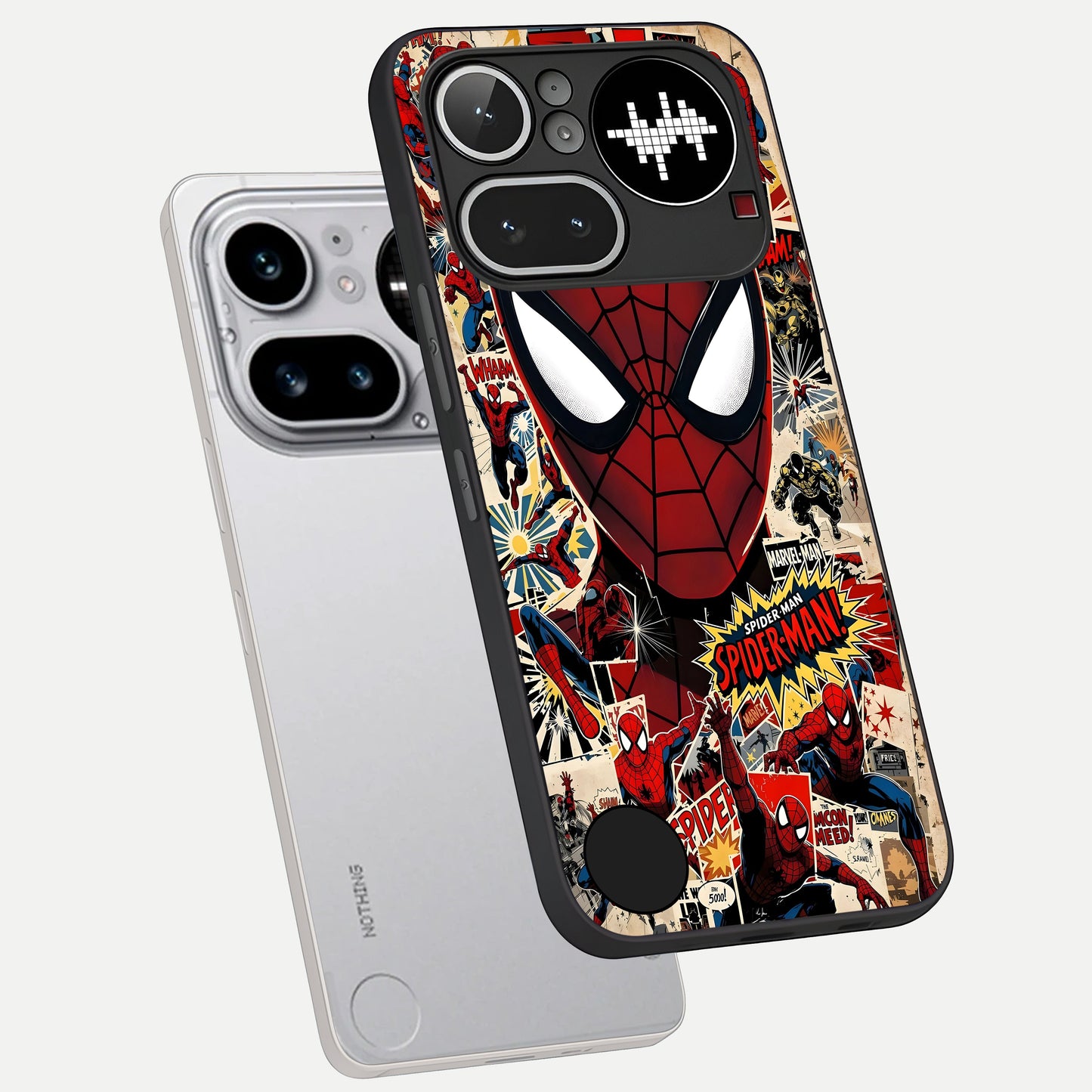  Aesthetic Wonder Spider phone case For Nothing Phone 4A Pro showing premium glass back cover with detailed artwork