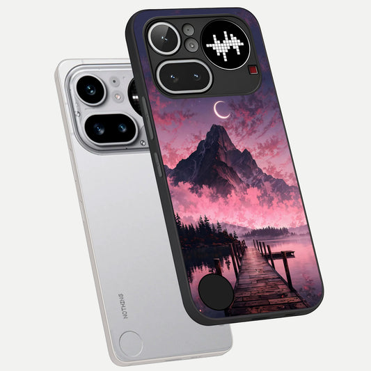  Beautiful Mountain View phone case For Nothing Phone 4A Pro showing premium glass back cover with detailed artwork