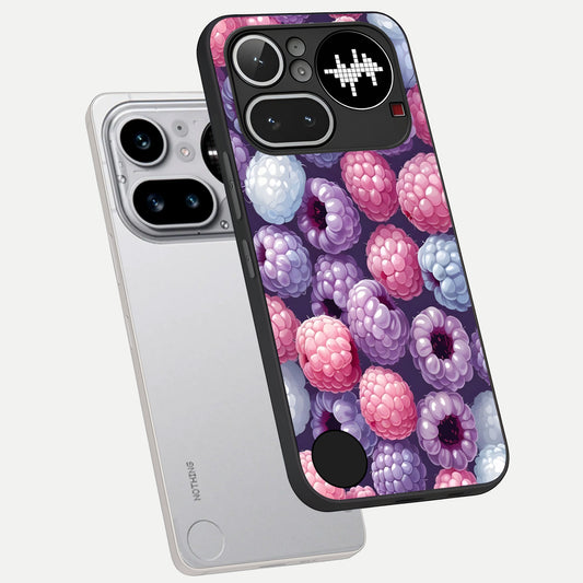  Berry Candy Pop phone case For Nothing Phone 4A Pro showing premium glass back cover with detailed artwork