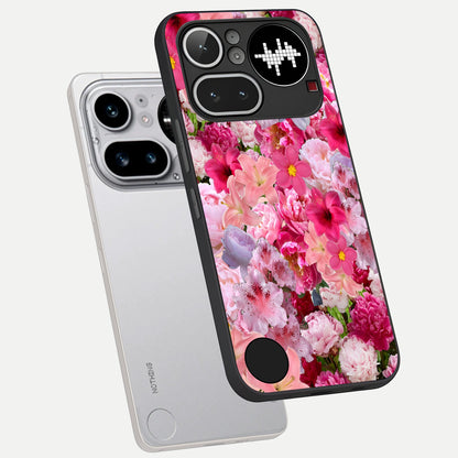 Bloom Crush Fantasy phone case For Nothing Phone 4A Pro showing premium glass back cover with detailed artwork