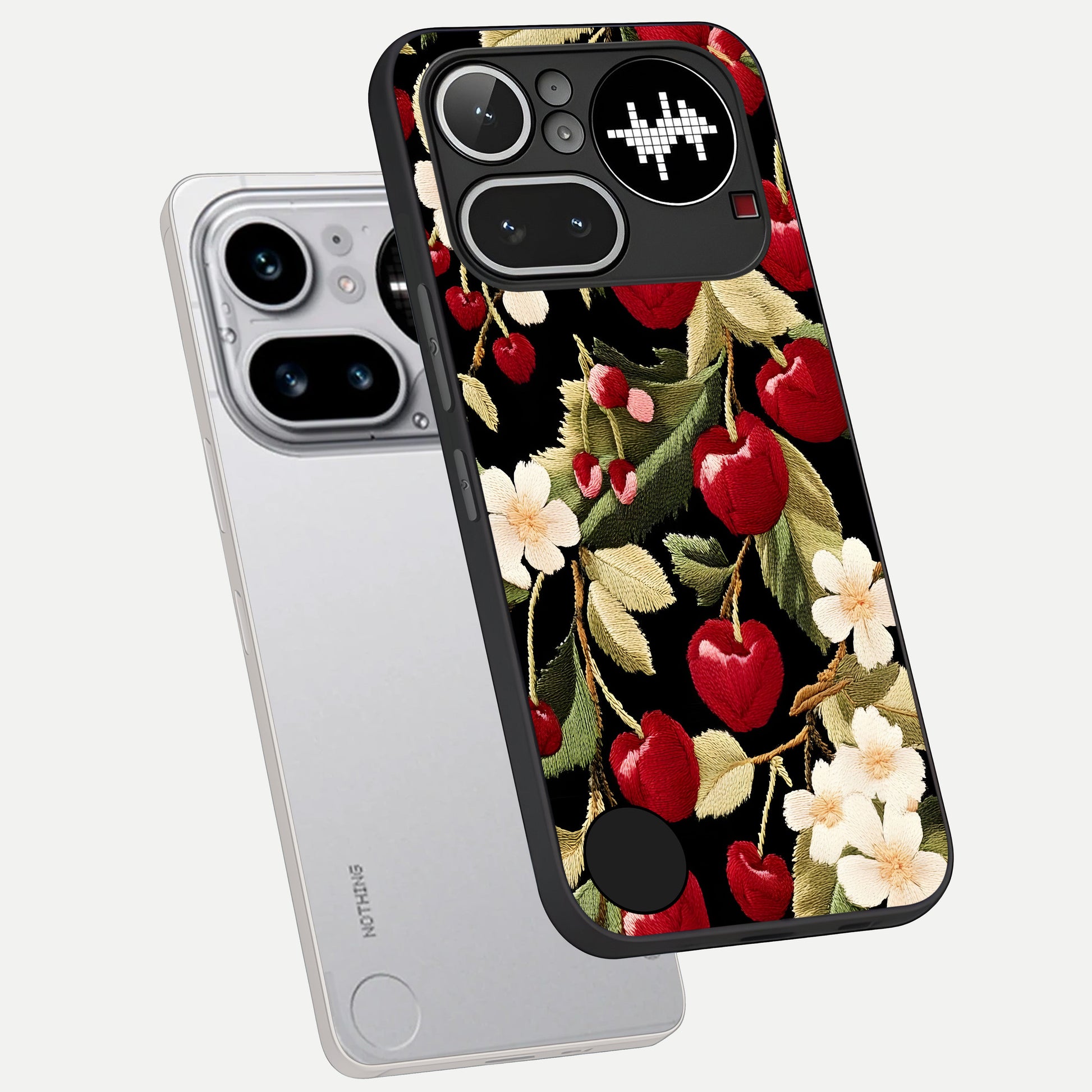  Blooming Spendor Bird phone case For Nothing Phone 4A Pro showing premium glass back cover with detailed artwork