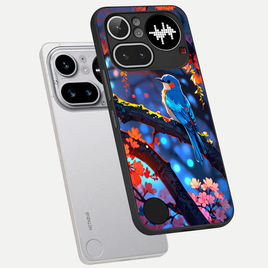  Blooming Water Drift phone case For Nothing Phone 4A Pro showing premium glass back cover with detailed artwork