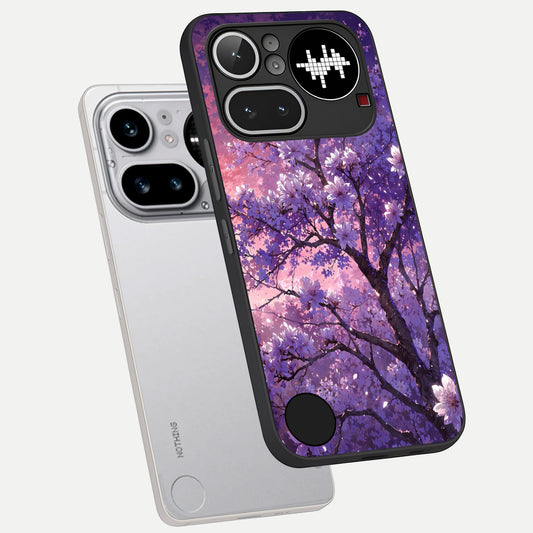  Blossom Tree phone case For Nothing Phone 4A Pro showing premium glass back cover with detailed artwork