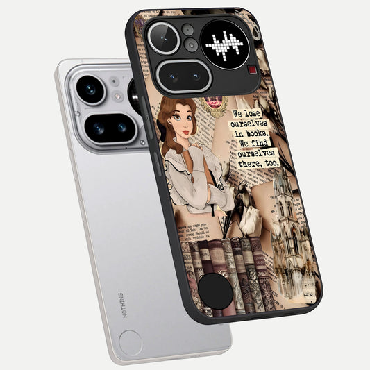  Bookish Dream World phone case For Nothing Phone 4A Pro showing premium glass back cover with detailed artwork