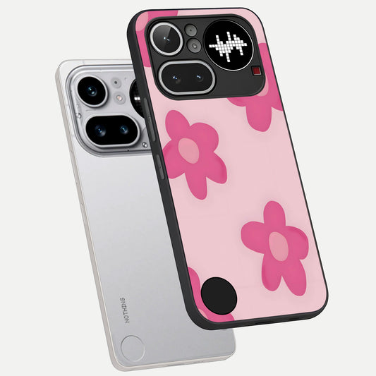  Candy Bloom Dreams phone case For Nothing Phone 4A Pro showing premium glass back cover with detailed artwork