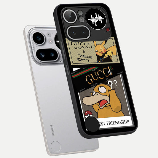  Cartoon Brand Play Mashup phone case For Nothing Phone 4A Pro showing premium glass back cover with detailed artwork