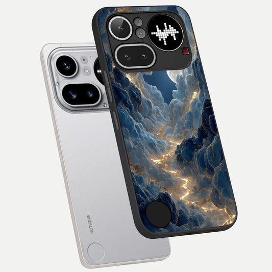  Celestial Cloud Road phone case For Nothing Phone 4A Pro showing premium glass back cover with detailed artwork