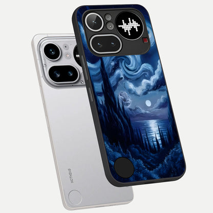  Celestial Dream Van Gogh phone case For Nothing Phone 4A Pro showing premium glass back cover with detailed artwork