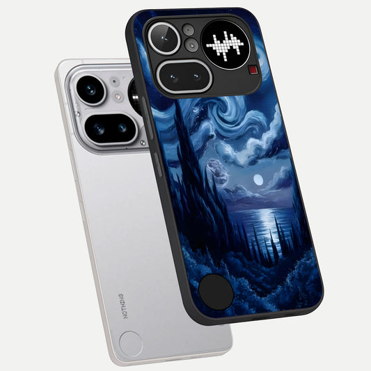  Celestial Dream Van Gogh phone case For Nothing Phone 4A Pro showing premium glass back cover with detailed artwork