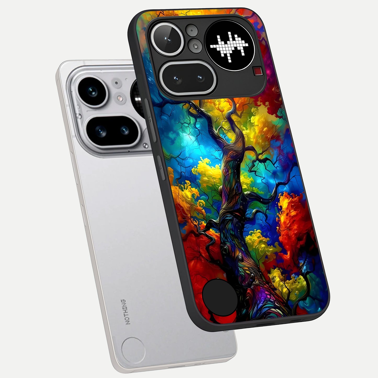  Colorful Soda Bottles phone case For Nothing Phone 4A Pro showing premium glass back cover with detailed artwork