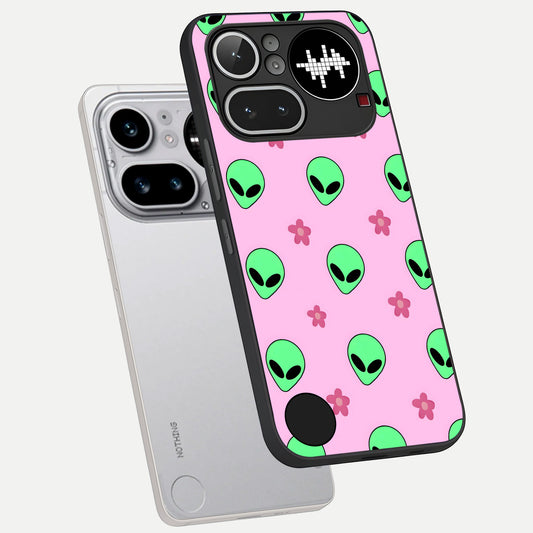  Cosmic Cute Crush phone case For Nothing Phone 4A Pro showing premium glass back cover with detailed artwork