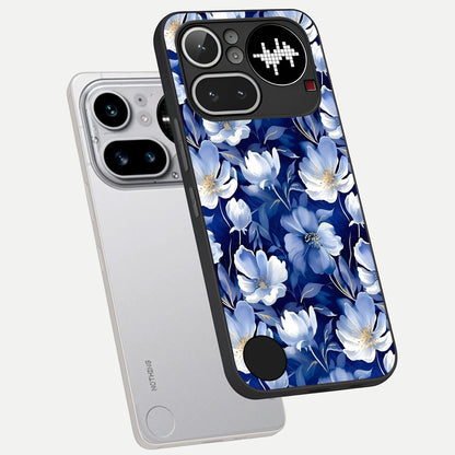  Cute Floral Patterns phone case For Nothing Phone 4A Pro showing premium glass back cover with detailed artwork