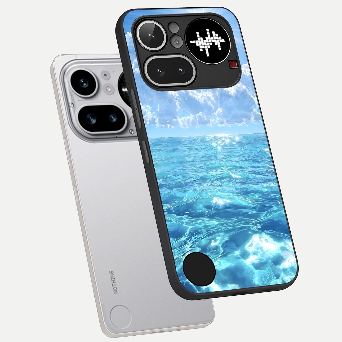  Endless Ocean Horizon phone case For Nothing Phone 4A Pro showing premium glass back cover with detailed artwork