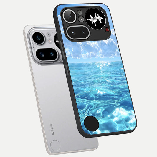  Endless Ocean Horizon phone case For Nothing Phone 4A Pro showing premium glass back cover with detailed artwork