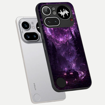  Eternal Cosmic Drive phone case For Nothing Phone 4A Pro showing premium glass back cover with detailed artwork