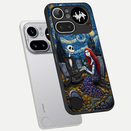  Eternal Night Love phone case For Nothing Phone 4A Pro showing premium glass back cover with detailed artwork