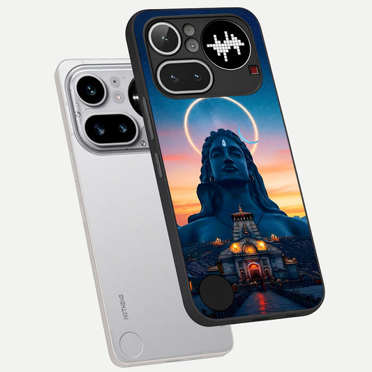  Eternal Shiva Aura phone case For Nothing Phone 4A Pro showing premium glass back cover with detailed artwork